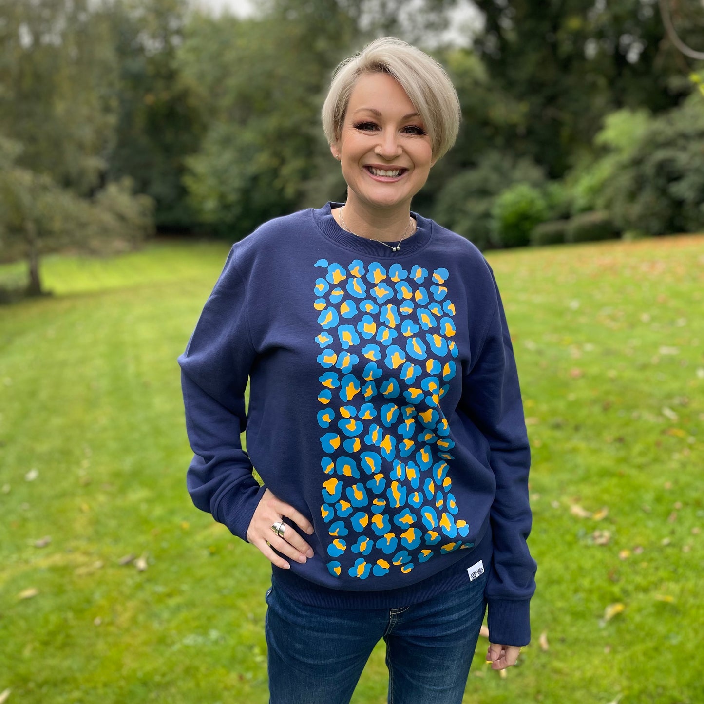 The Connie Organic Sweater - Navy
