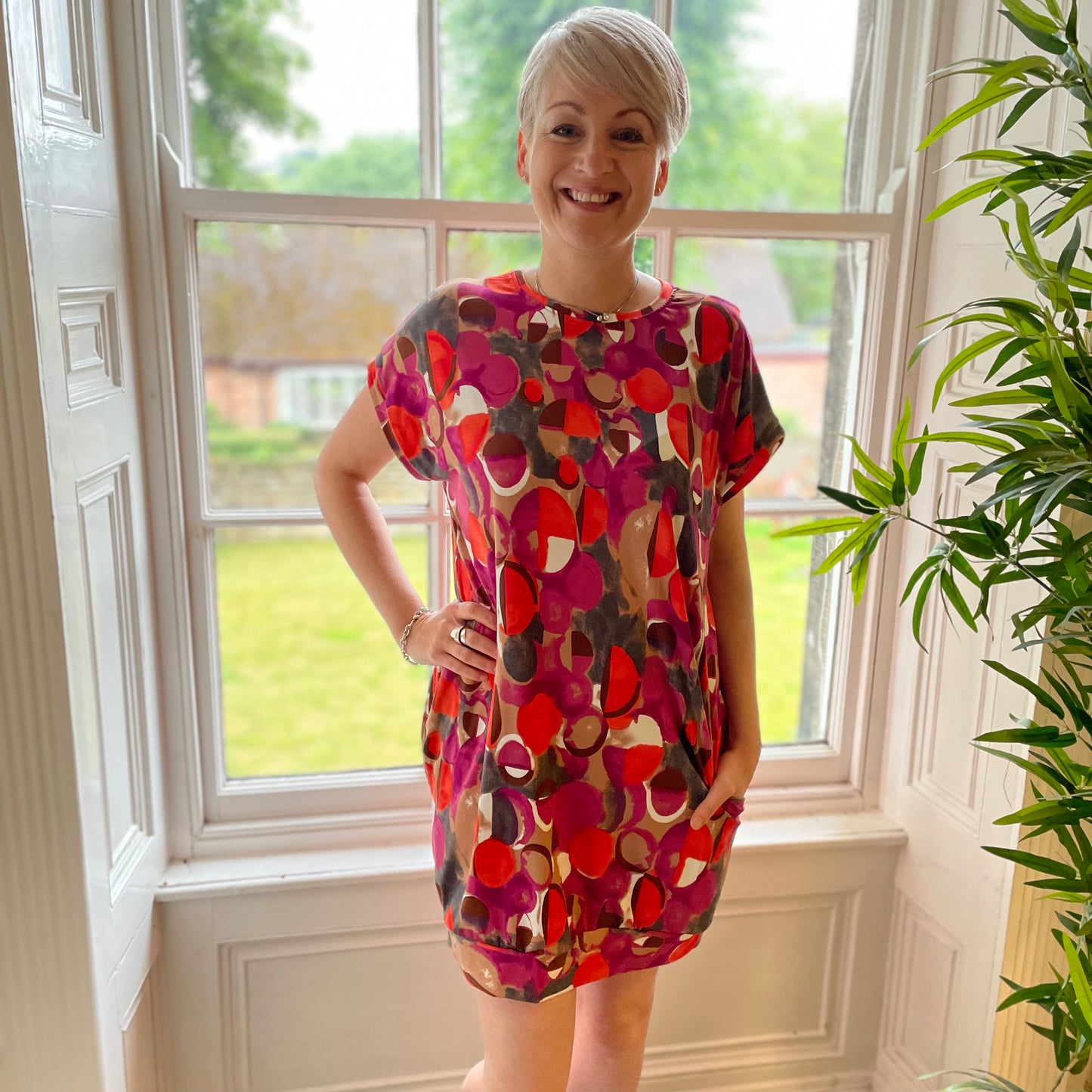 The Rhonda Extended shoulder Dress
