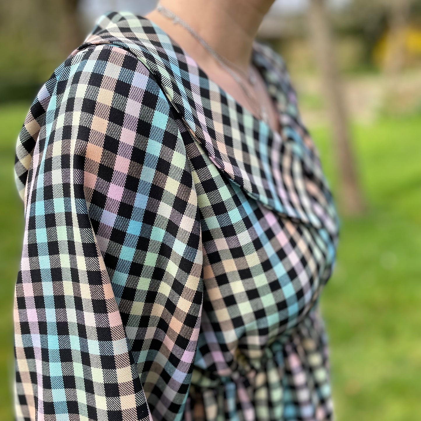 The Colleen Dress - Multi check